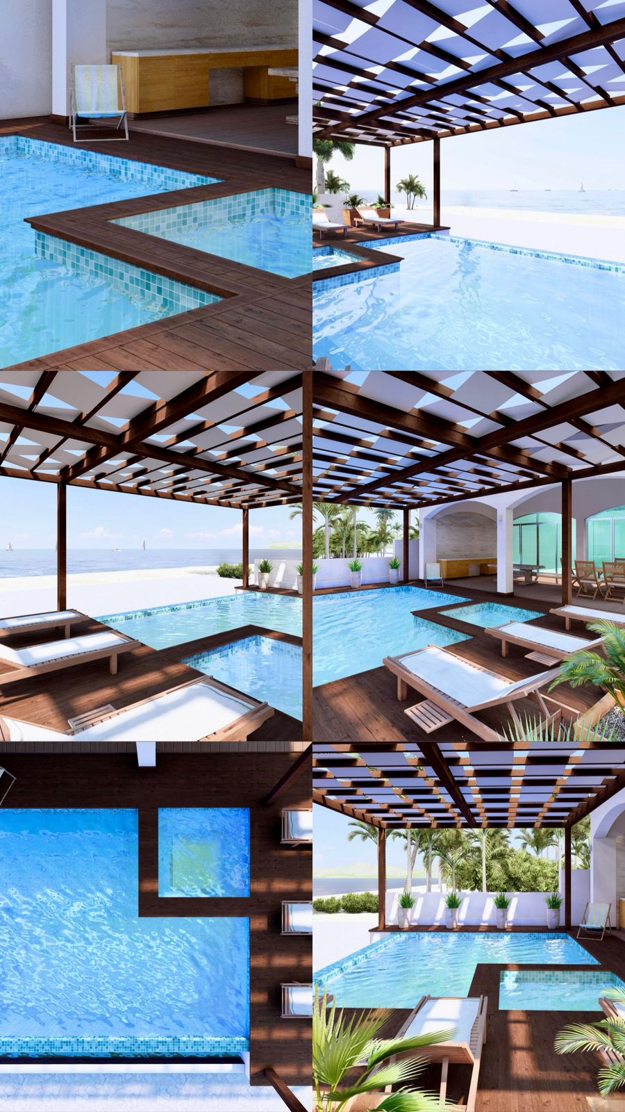 Alberca beachfront